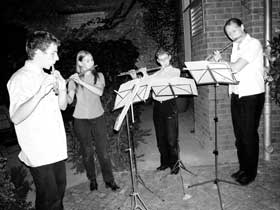 Querflöten-Quartett des Konservatoriums