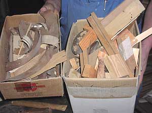 Altes Holz und Furnier