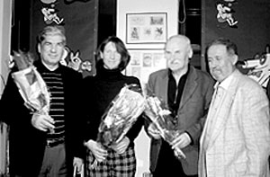Joachim Rhode mit Peter Rößler, Claudia Hempel-Thamke und Klaus Stabach
