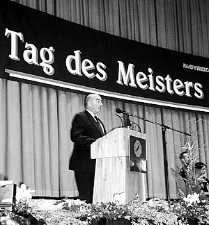 Jörg Schönbohm, Innenminister, war Gastredner beim 12. Tag des Meisters