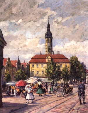 Kunst in Cottbus: Altes Rathaus von Alfred Janigk.