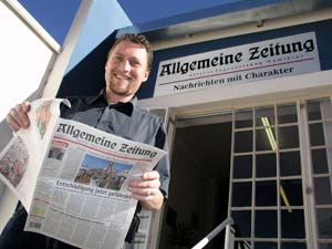Der Ströbitzer Stefan Fischer, Chefredakteur der einzigen deutschsprachigen Zeitung auf der südlichen Erdhalbkugel, feiert am heutigen Sonnabend - die AZ wird 90.