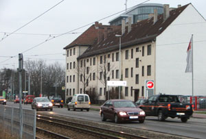 Ein Vorhaben für spätere Jahre: Aus dem GWC-Häusern an der Dresdner Straße sollen 180-Betten-Internate für die Lausitzer Sportschule werden