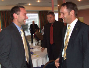 Mit Jürgen Türk führen sie die FDP in die Kommunalwahl 2008: Vorsitzender Mario Witt (li.) und Stellvertreter Jens Lipsdorf