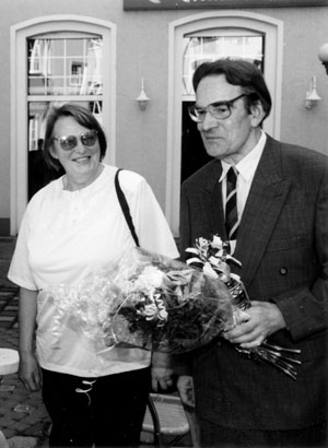 Heinrich Liersch mit seiner Frau Dora an seinem 70. Geburtstag im Mai 1998