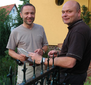 Zwei aus der Branitzer Siedlung wollen für Sandow und den Rest der Stadt kandidieren: Andreas Schöbel (r.) und der FDP-Kreisvorsitzende Jens Lipsdorf 