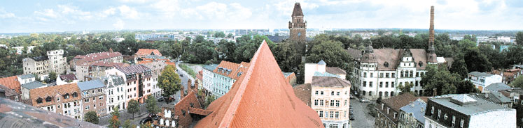 Gerichtsplatz, Sandower Straße und Oberkirchplatz