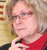 Aufmerksame Zuhörerin in Ströbitz: Landtagsabgeordnete Kerstin Kircheis (SPD