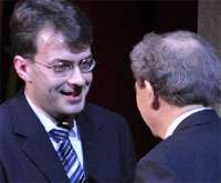 Marc Niemann wurde mit dem Karl-Newman-Förderpreis ausgezeichnet. Damit wird sein herausragendes Engagement als rechte Hand von Evan Christ gewürdigt