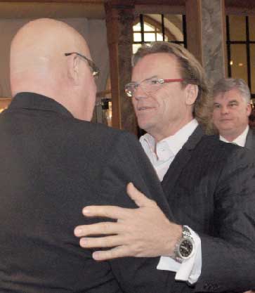 Geburtstagsfest für Peter Dreißig in der Oberkirche. Es gratulieren Handwerker, Politiker und persönliche Freunde wie Entertainer Wolfgang Lippi Lippert Fotos: Jens Haberland