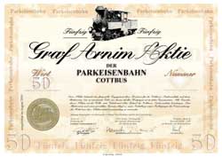 Verein zur F�rderung der Cottbuser Parkeisenbahn e.V. - CGA-Verlag - Herausgeber der Lausitzer Heimatzeitung Der M�rkische Bote - Congress, Messe & Touristik GmbH - CMT als Betreiber der Parkeisenbahn