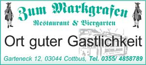 Zum Markgrafen, Telefon: 0355 - 4858789