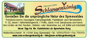 Pension Schlangenkönig, Telefon: 035603/75930